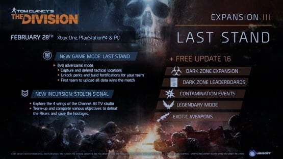 the division last stand guncellemesi