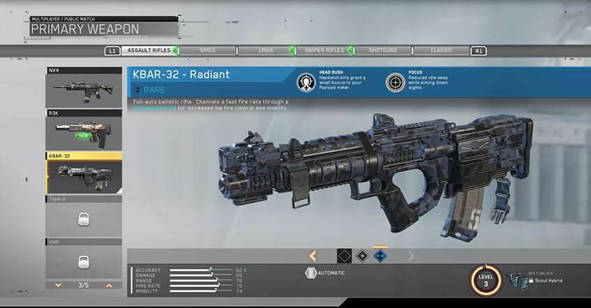 call of duty infinite warfare silah yapimi