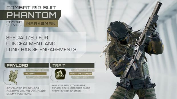 call of duty infinite warfare siniflar karakterler